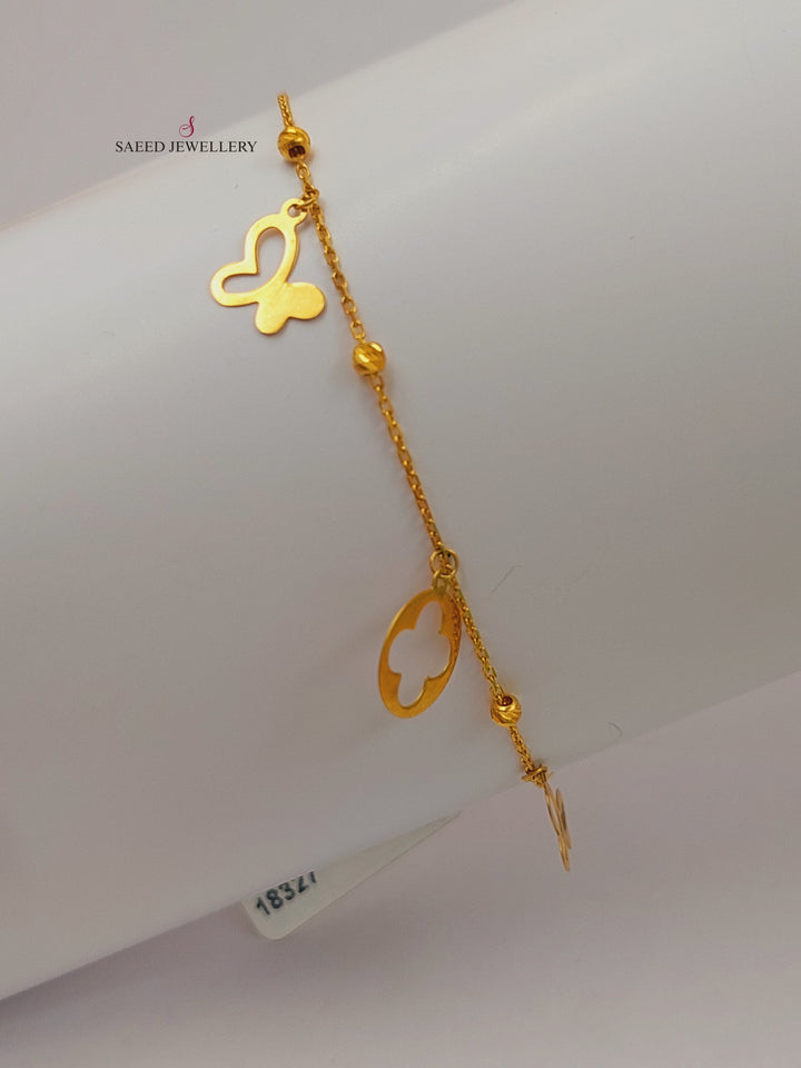 21K Gold Fancy Bracelet by Saeed Jewelry - Image 3