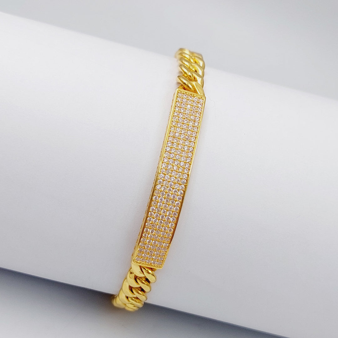 21K Gold Fancy Chain Bracelet by Saeed Jewelry - Image 1