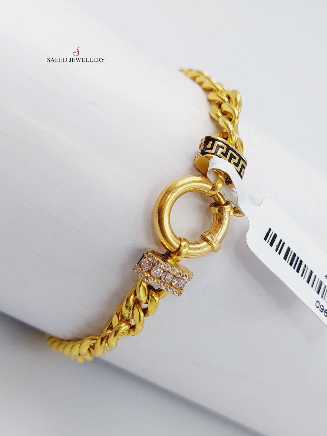 21K Gold Fancy Chain Bracelet by Saeed Jewelry - Image 8