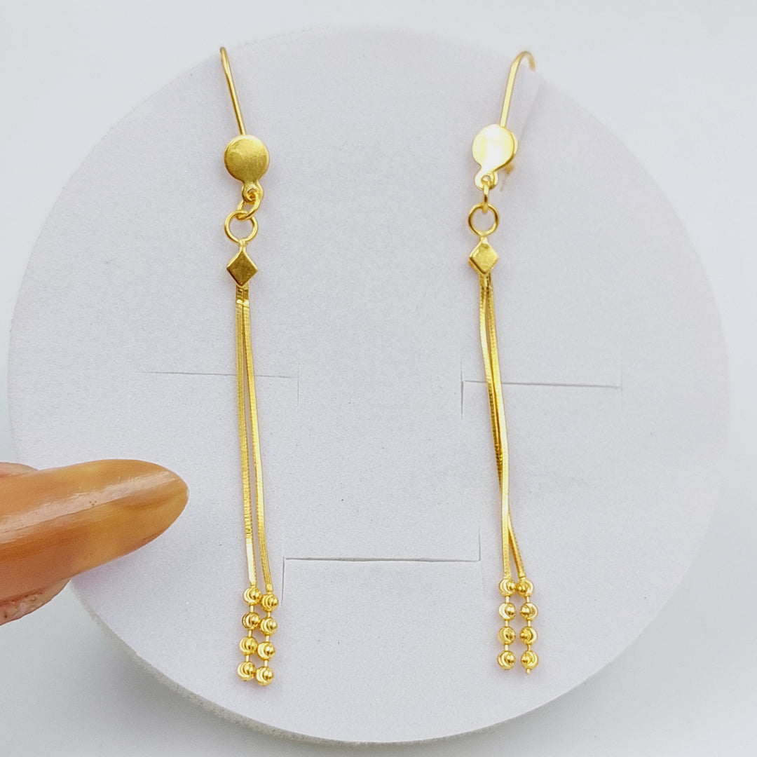 21K Gold Fancy Earrings by Saeed Jewelry - Image 1