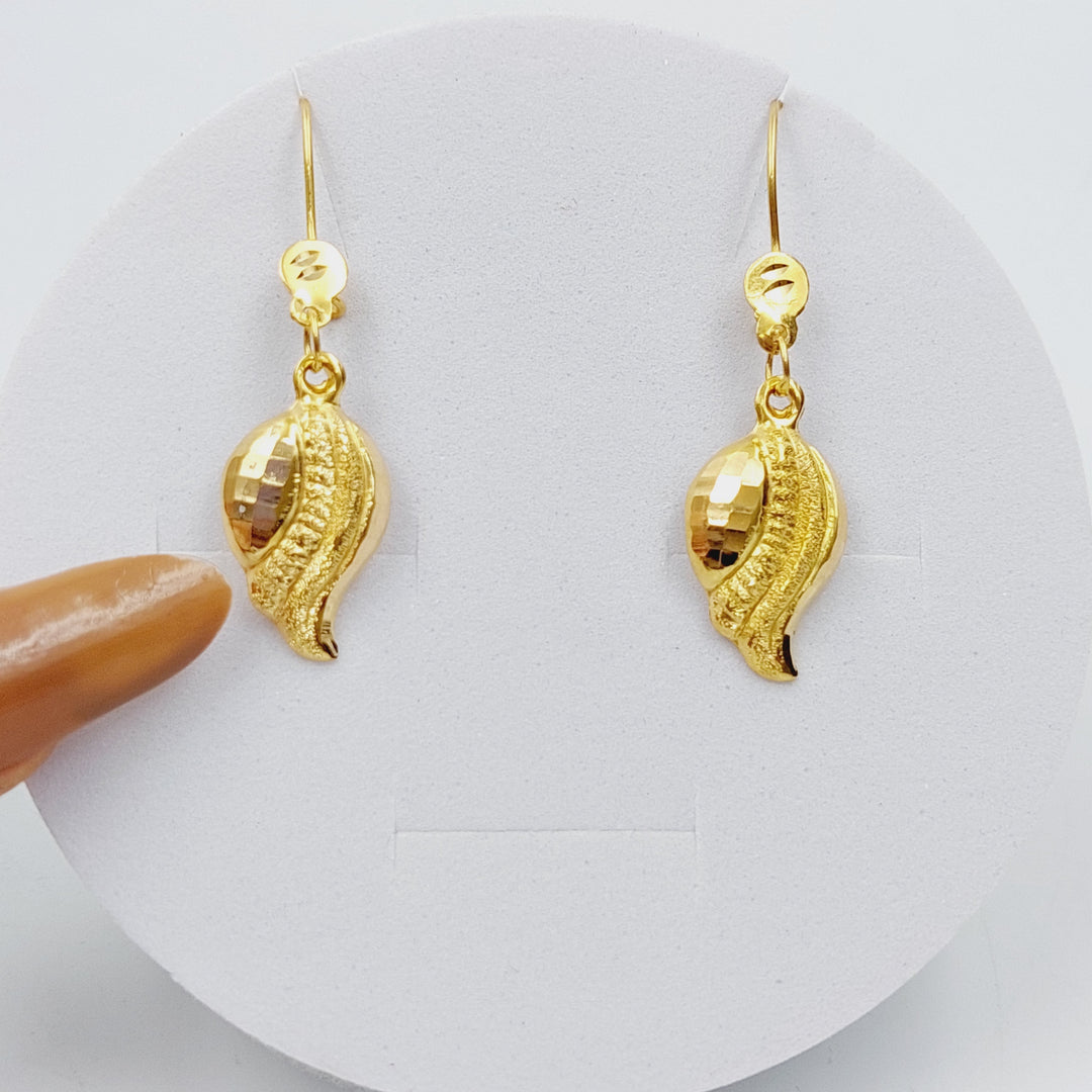 21K Gold Fancy Earrings by Saeed Jewelry - Image 1