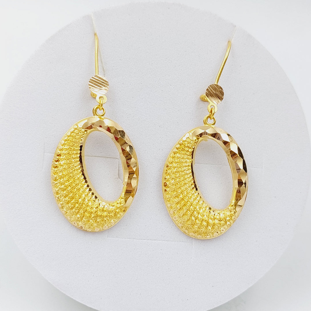 21K Gold Fancy Earrings by Saeed Jewelry - Image 1