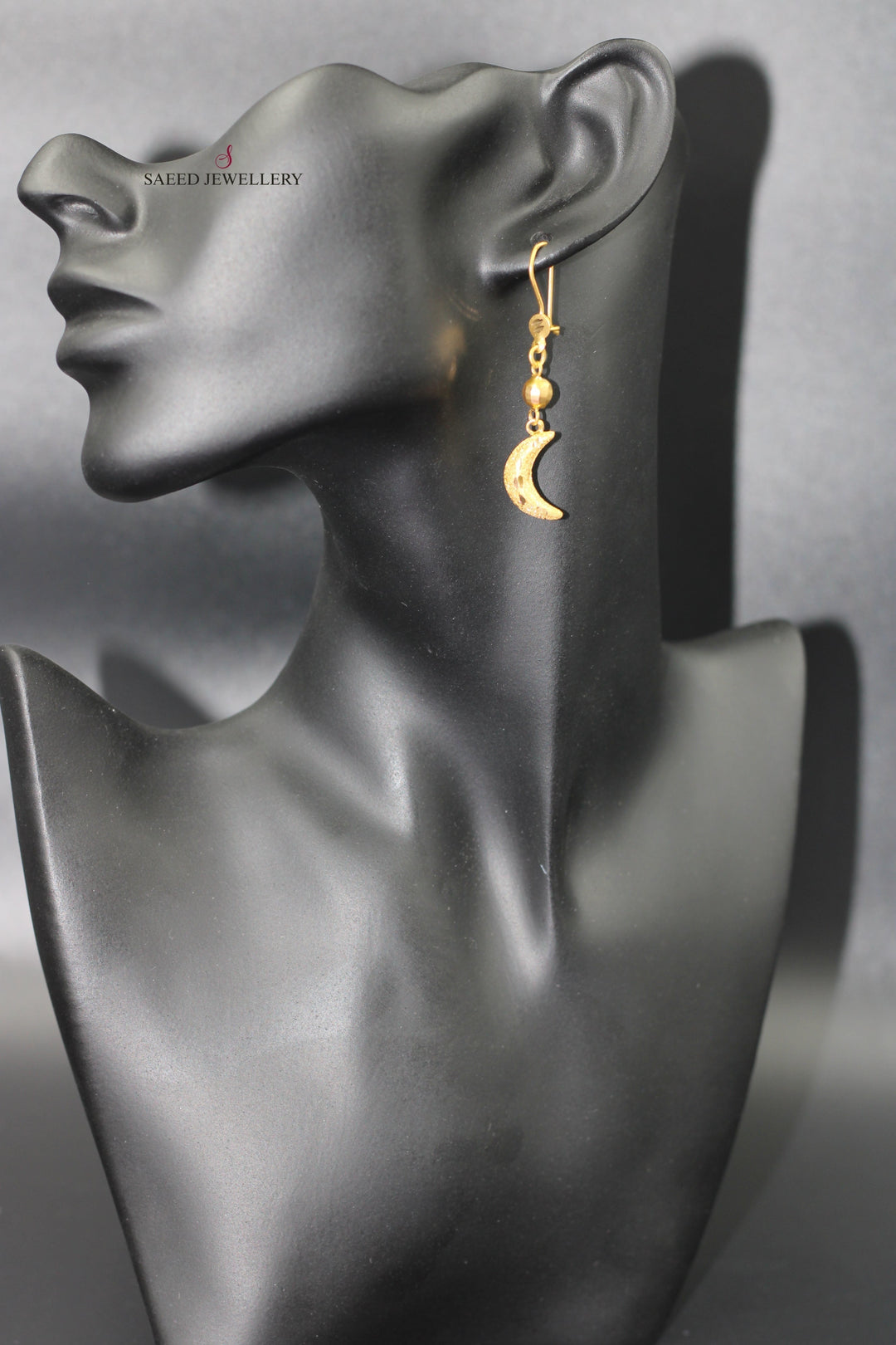 21K Gold Fancy Earrings by Saeed Jewelry - Image 3