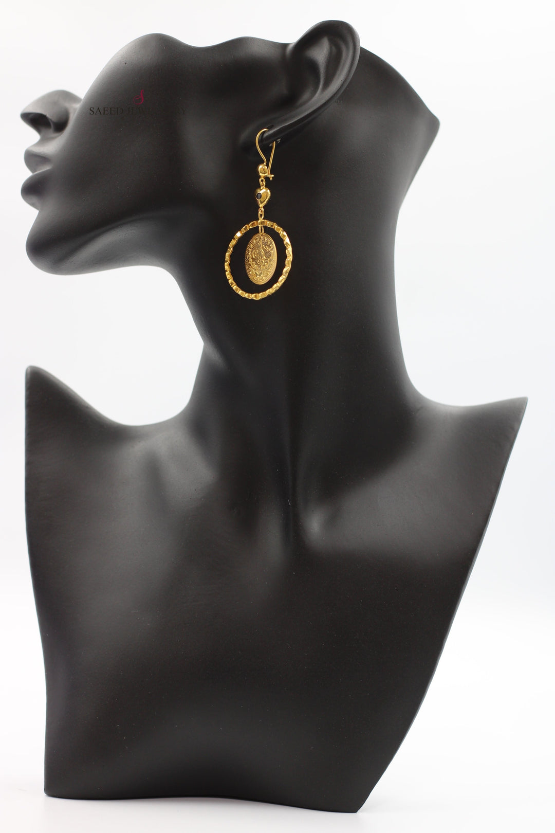 21K Gold Fancy Earrings by Saeed Jewelry - Image 7