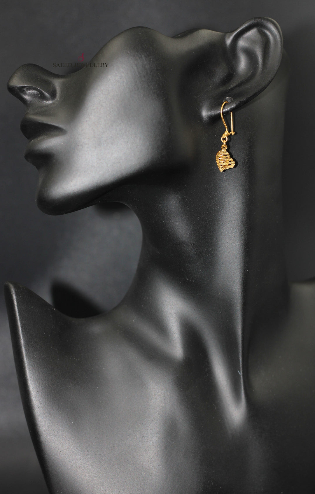 21K Gold Fancy Earrings by Saeed Jewelry - Image 5