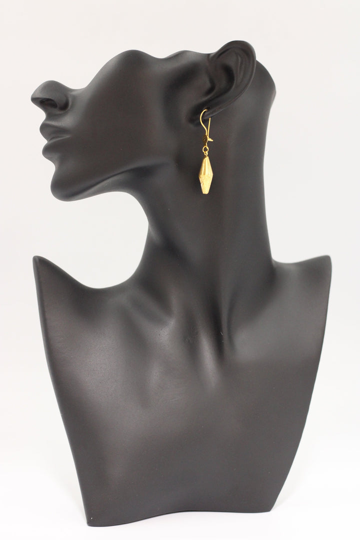 21K Gold Fancy Earrings by Saeed Jewelry - Image 3