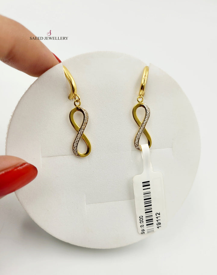 21K Gold Fancy Earrings by Saeed Jewelry - Image 1