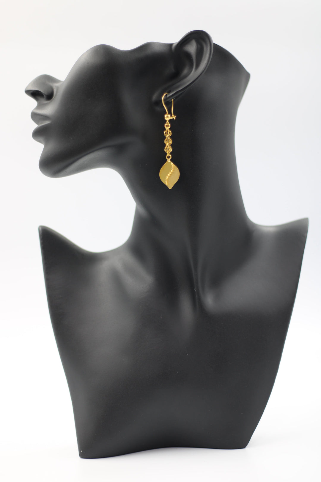 21K Gold Fancy Earrings by Saeed Jewelry - Image 2