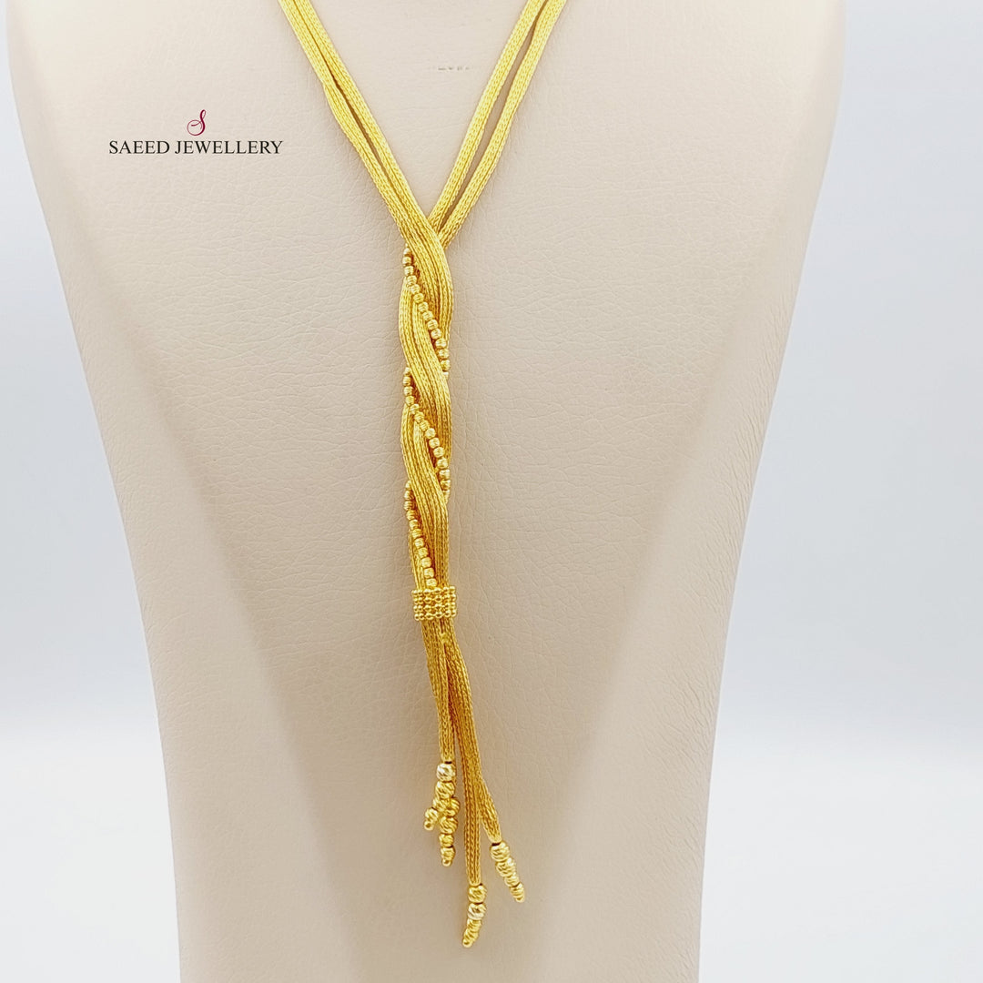 21K Gold Fancy Necklace by Saeed Jewelry - Image 2