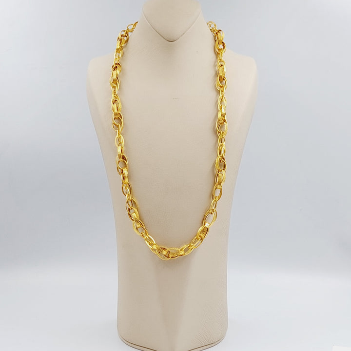 21K Gold Fancy Necklace by Saeed Jewelry - Image 4