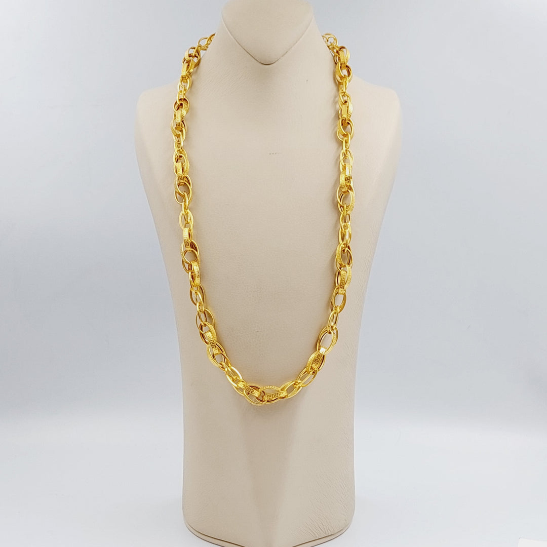 21K Gold Fancy Necklace by Saeed Jewelry - Image 3