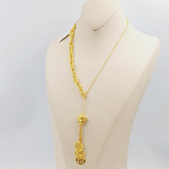 21K Gold Fancy Necklace by Saeed Jewelry - Image 5