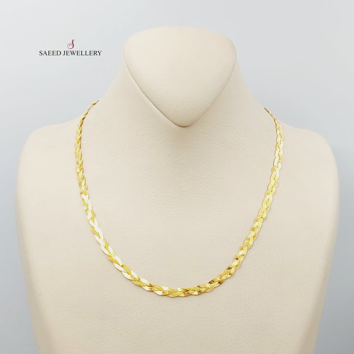 21K Gold Fancy Necklace by Saeed Jewelry - Image 10