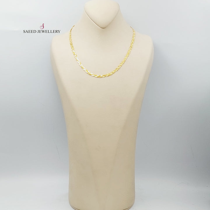 21K Gold Fancy Necklace by Saeed Jewelry - Image 11