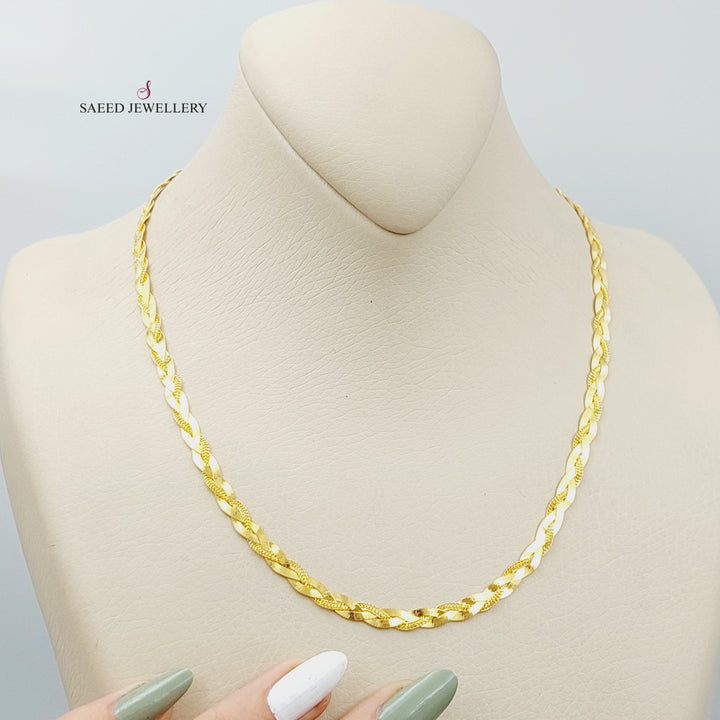 21K Gold Fancy Necklace by Saeed Jewelry - Image 5