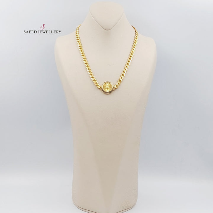 21K Gold Fancy Necklace by Saeed Jewelry - Image 3