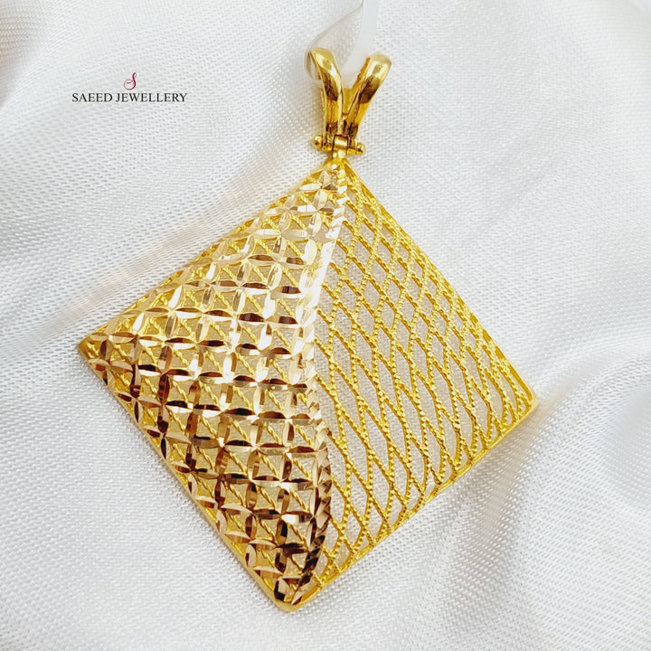 21K Gold Fancy Pendant by Saeed Jewelry - Image 1