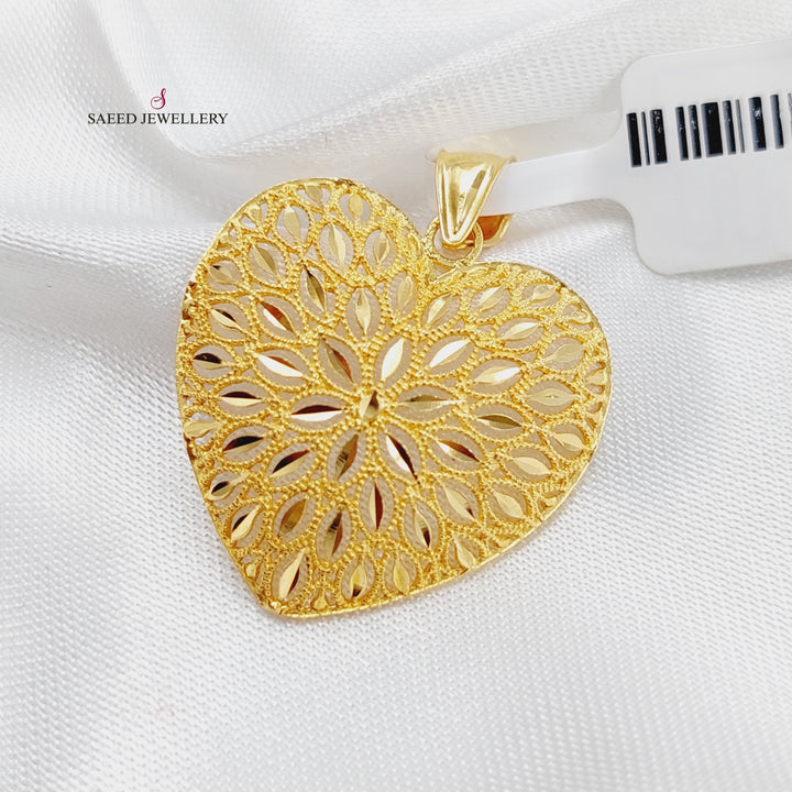 21K Gold Fancy Pendant by Saeed Jewelry - Image 4