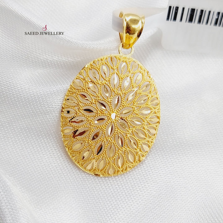 21K Gold Fancy Pendant by Saeed Jewelry - Image 1