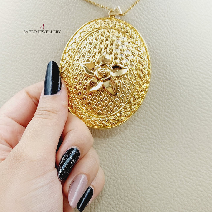 21K Gold Fancy Pendant by Saeed Jewelry - Image 2