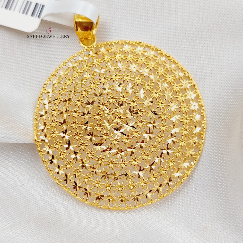 21K Gold Fancy Pendant by Saeed Jewelry - Image 2