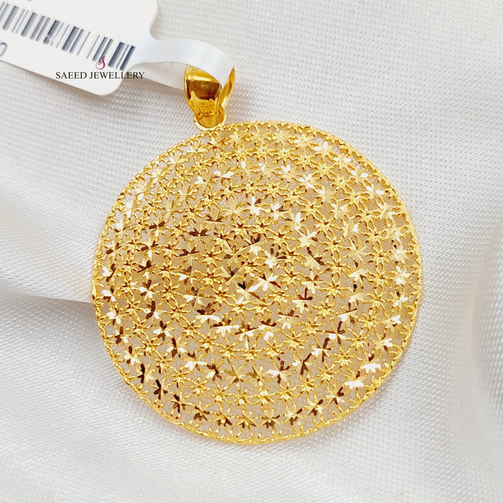 21K Gold Fancy Pendant by Saeed Jewelry - Image 1