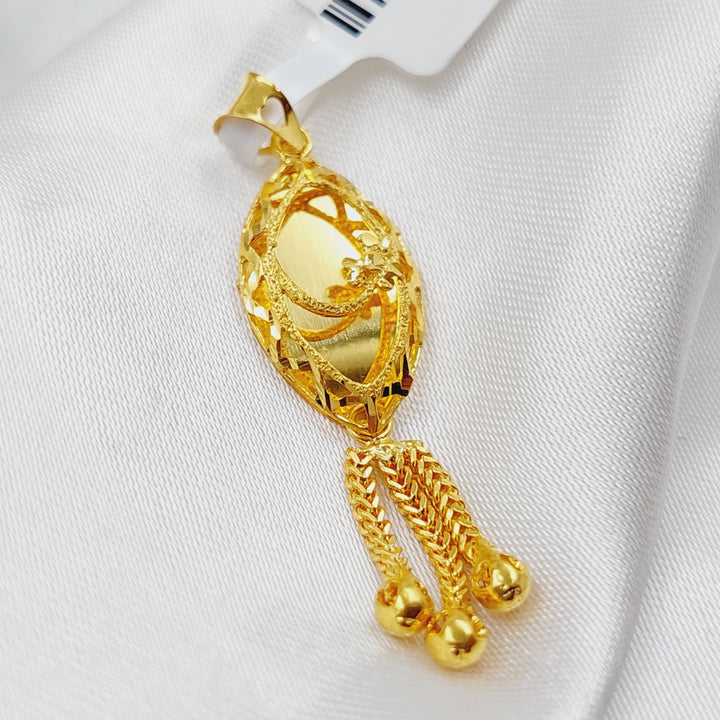 21K Gold Fancy Pendant by Saeed Jewelry - Image 3