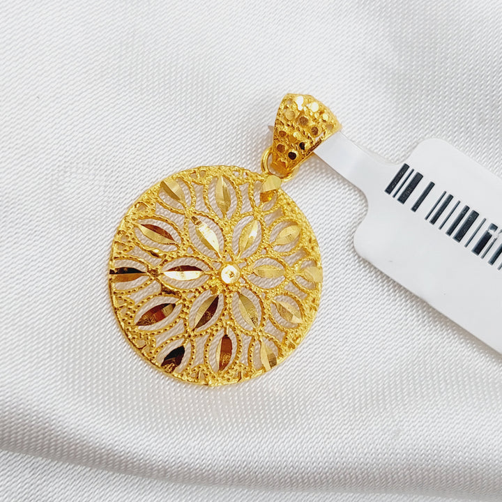 21K Gold Fancy Pendant by Saeed Jewelry - Image 4