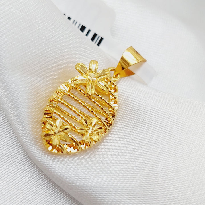 21K Gold Fancy Pendant by Saeed Jewelry - Image 3