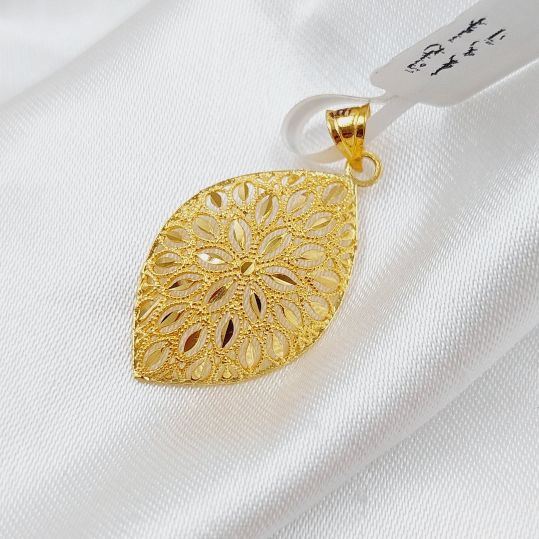 21K Gold Fancy Pendant by Saeed Jewelry - Image 2