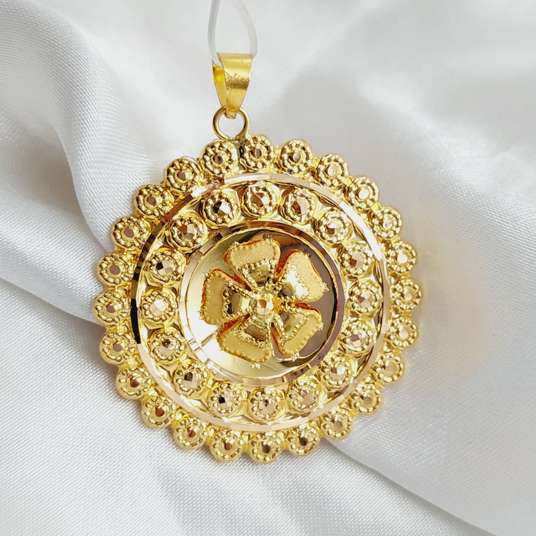 21K Gold Fancy Pendant by Saeed Jewelry - Image 3