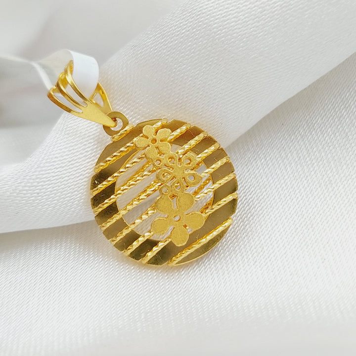 21K Gold Fancy Pendant by Saeed Jewelry - Image 4