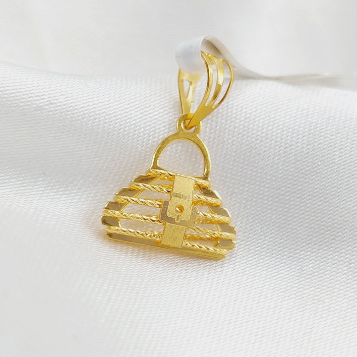 21K Gold Fancy Pendant by Saeed Jewelry - Image 1