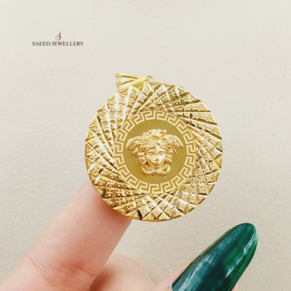 21K Gold Fancy Pendant by Saeed Jewelry - Image 2