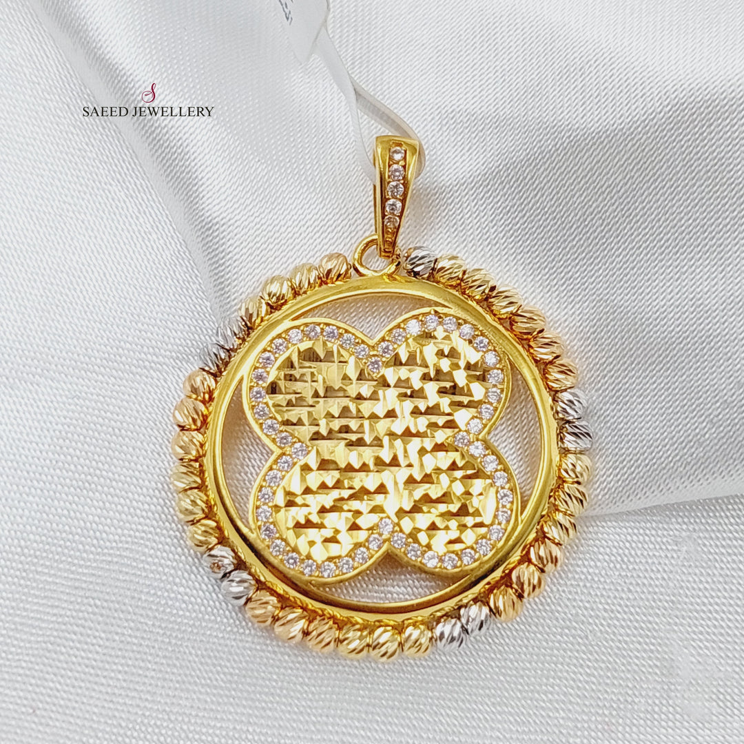 21K Gold Fancy Pendant by Saeed Jewelry - Image 4