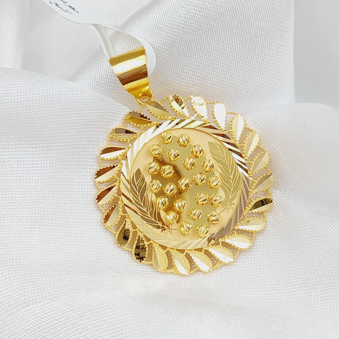 21K Gold Fancy Pendant by Saeed Jewelry - Image 1