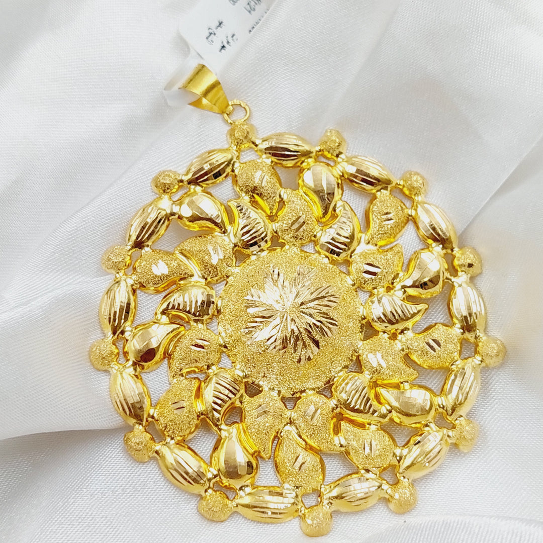 21K Gold Fancy Pendant by Saeed Jewelry - Image 3