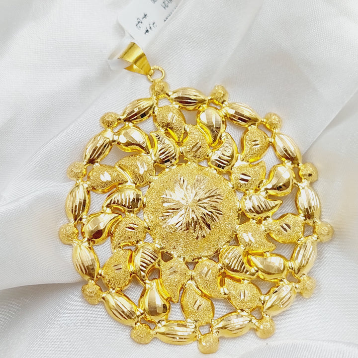 21K Gold Fancy Pendant by Saeed Jewelry - Image 3