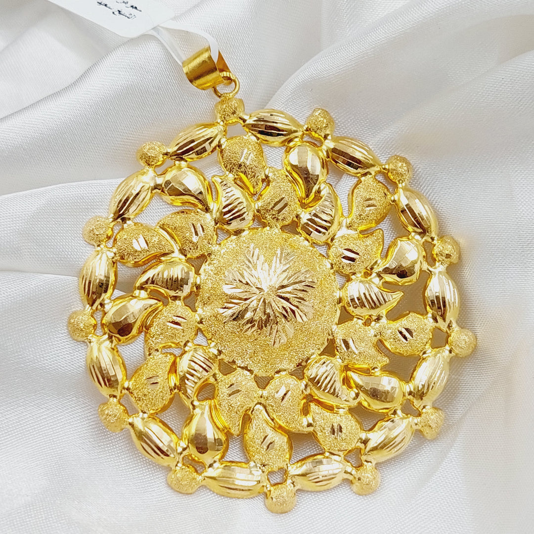 21K Gold Fancy Pendant by Saeed Jewelry - Image 4