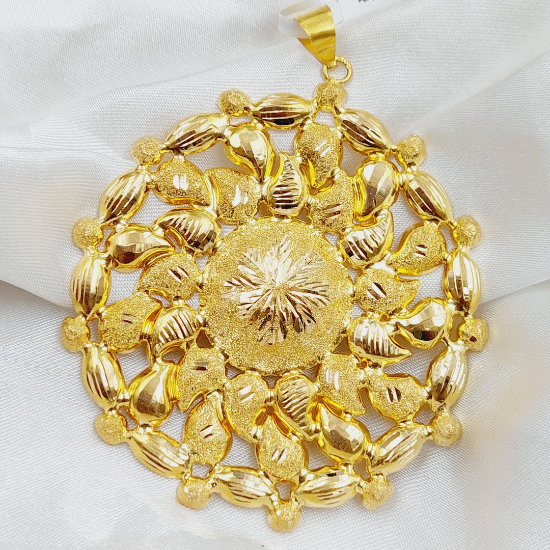 21K Gold Fancy Pendant by Saeed Jewelry - Image 1