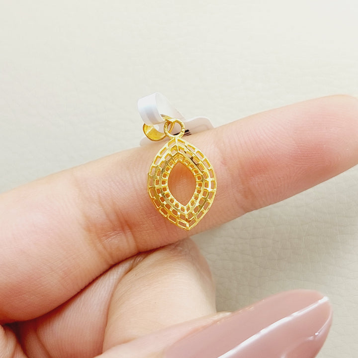 21K Gold Fancy Pendant by Saeed Jewelry - Image 2