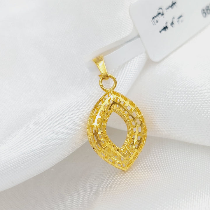 21K Gold Fancy Pendant by Saeed Jewelry - Image 3