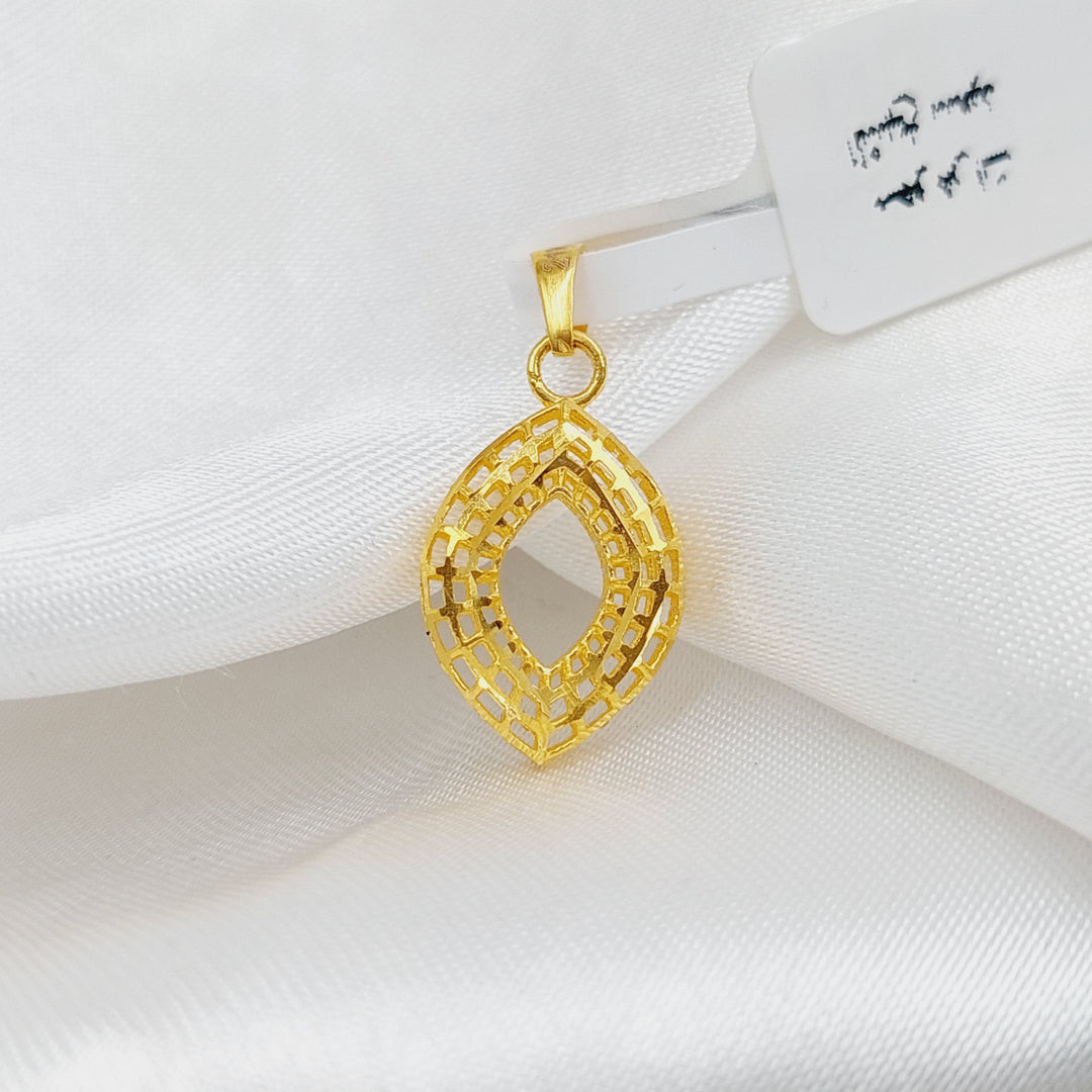 21K Gold Fancy Pendant by Saeed Jewelry - Image 4