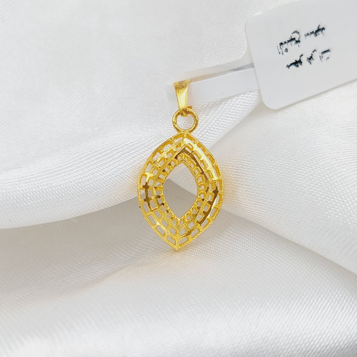 21K Gold Fancy Pendant by Saeed Jewelry - Image 4