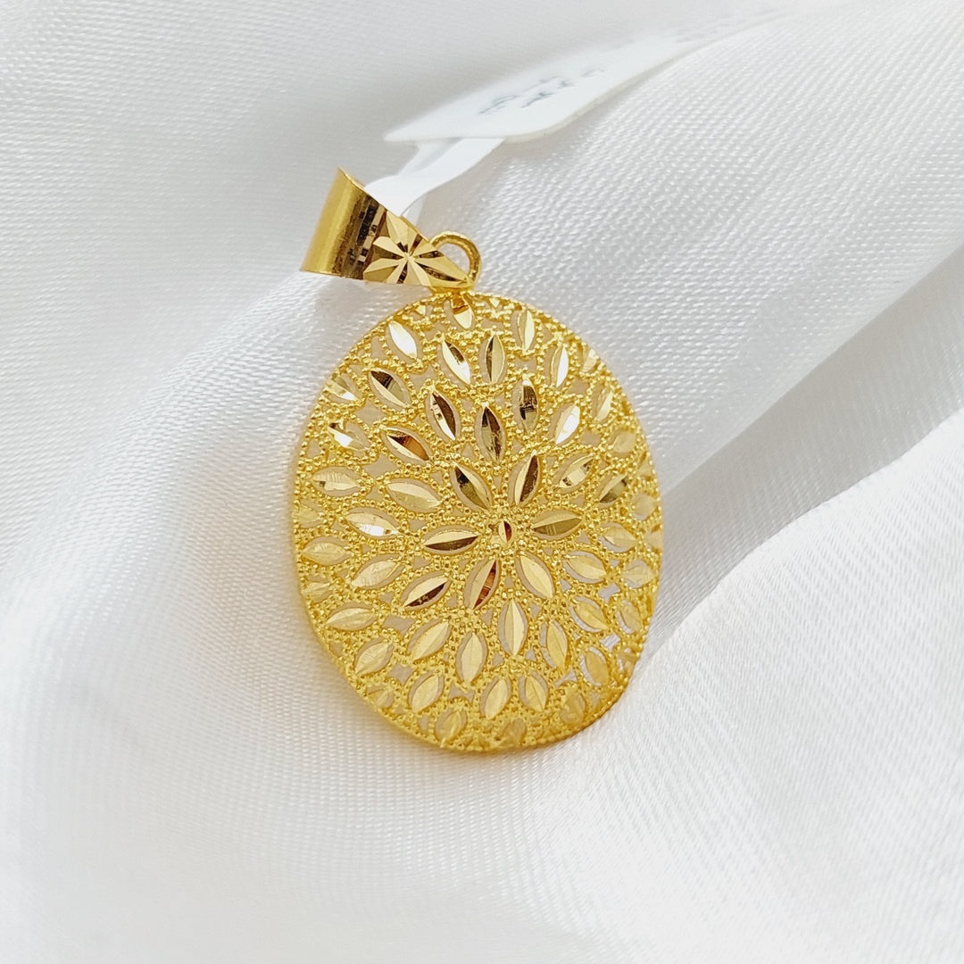 21K Gold Fancy Pendant by Saeed Jewelry - Image 4