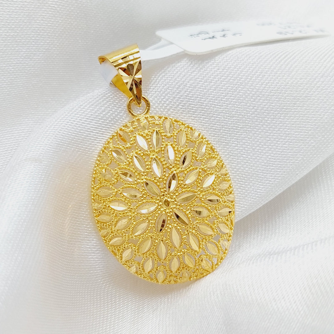 21K Gold Fancy Pendant by Saeed Jewelry - Image 5