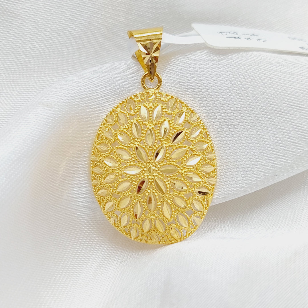 21K Gold Fancy Pendant by Saeed Jewelry - Image 1