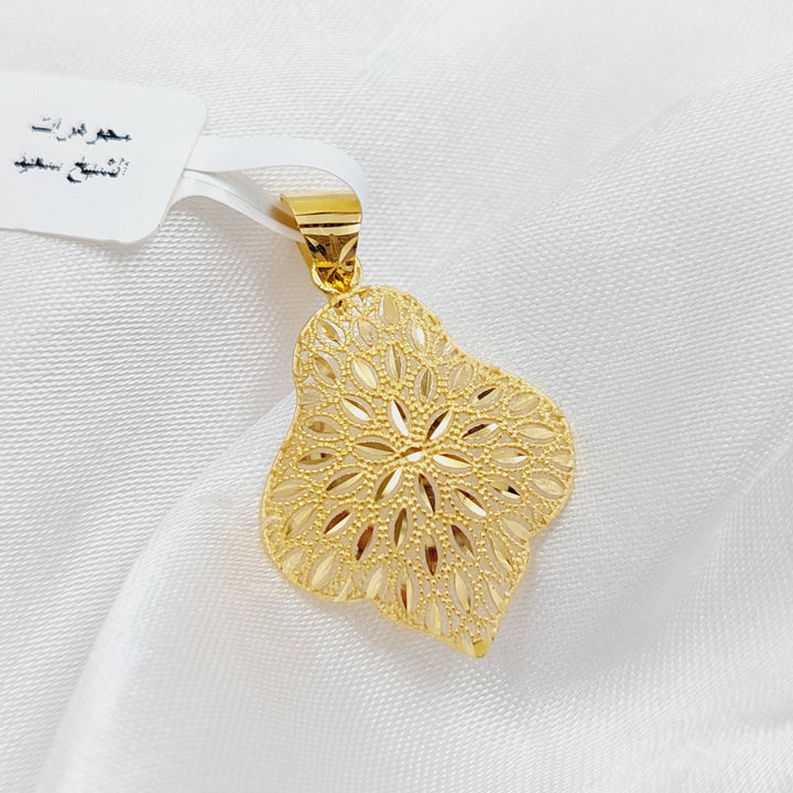 21K Gold Fancy Pendant by Saeed Jewelry - Image 4