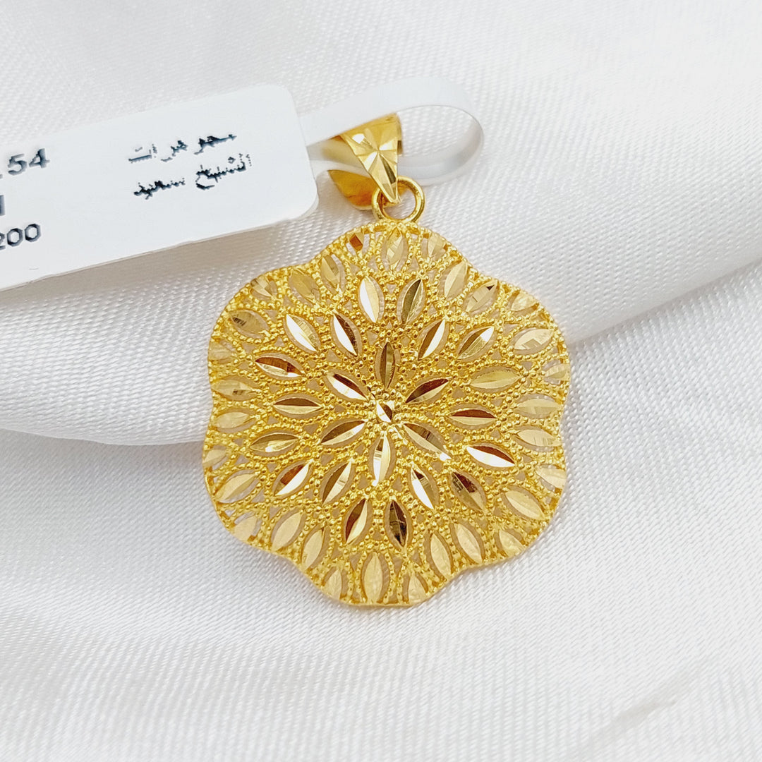 21K Gold Fancy Pendant by Saeed Jewelry - Image 5