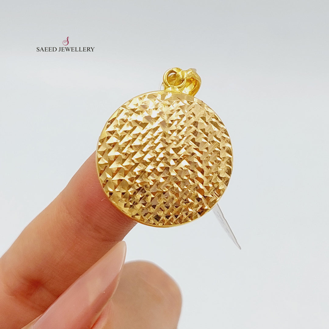 21K Gold Fancy Pendant by Saeed Jewelry - Image 2